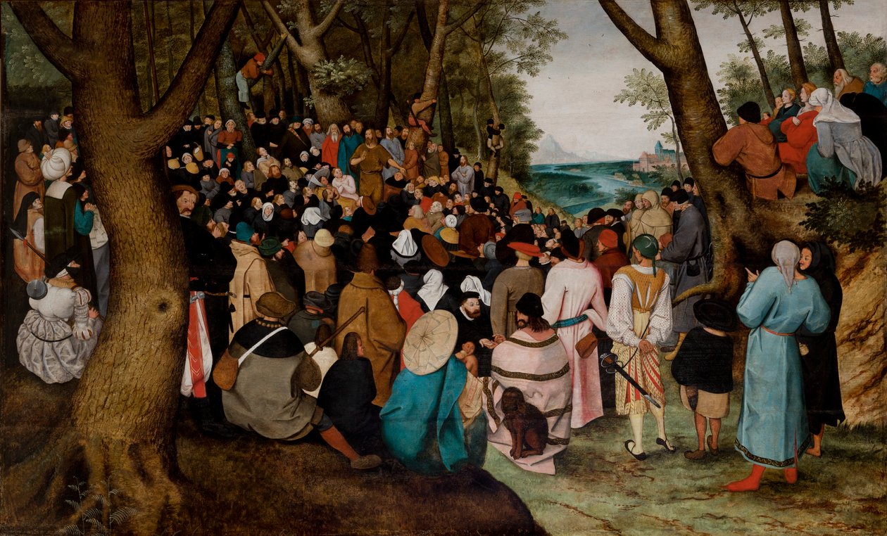 Predigt von Johannes dem Täufer von Pieter the Younger Brueghel