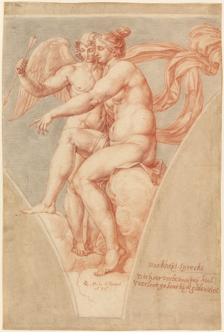 Venus und Amor (nach Raffael) von Pieter van Lint