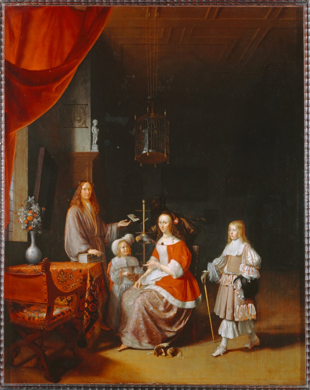 Frans Meerman, Stadtschreiber von Leiden und seine Familie von Pieter van Slingelandt