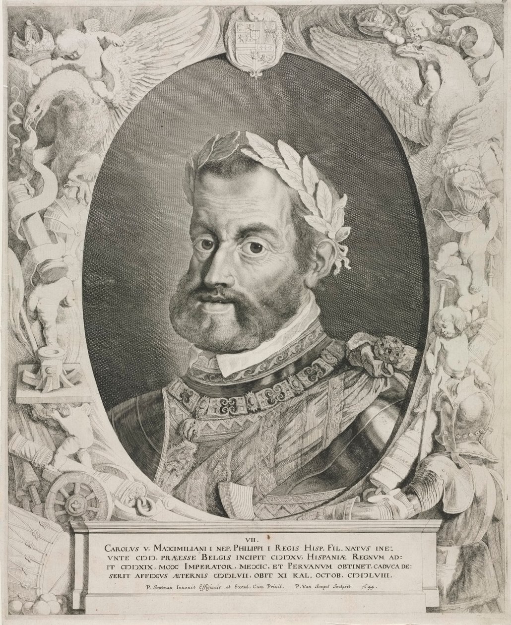 Porträt von Kaiser Karl V., 1644 von Pieter van Sompel