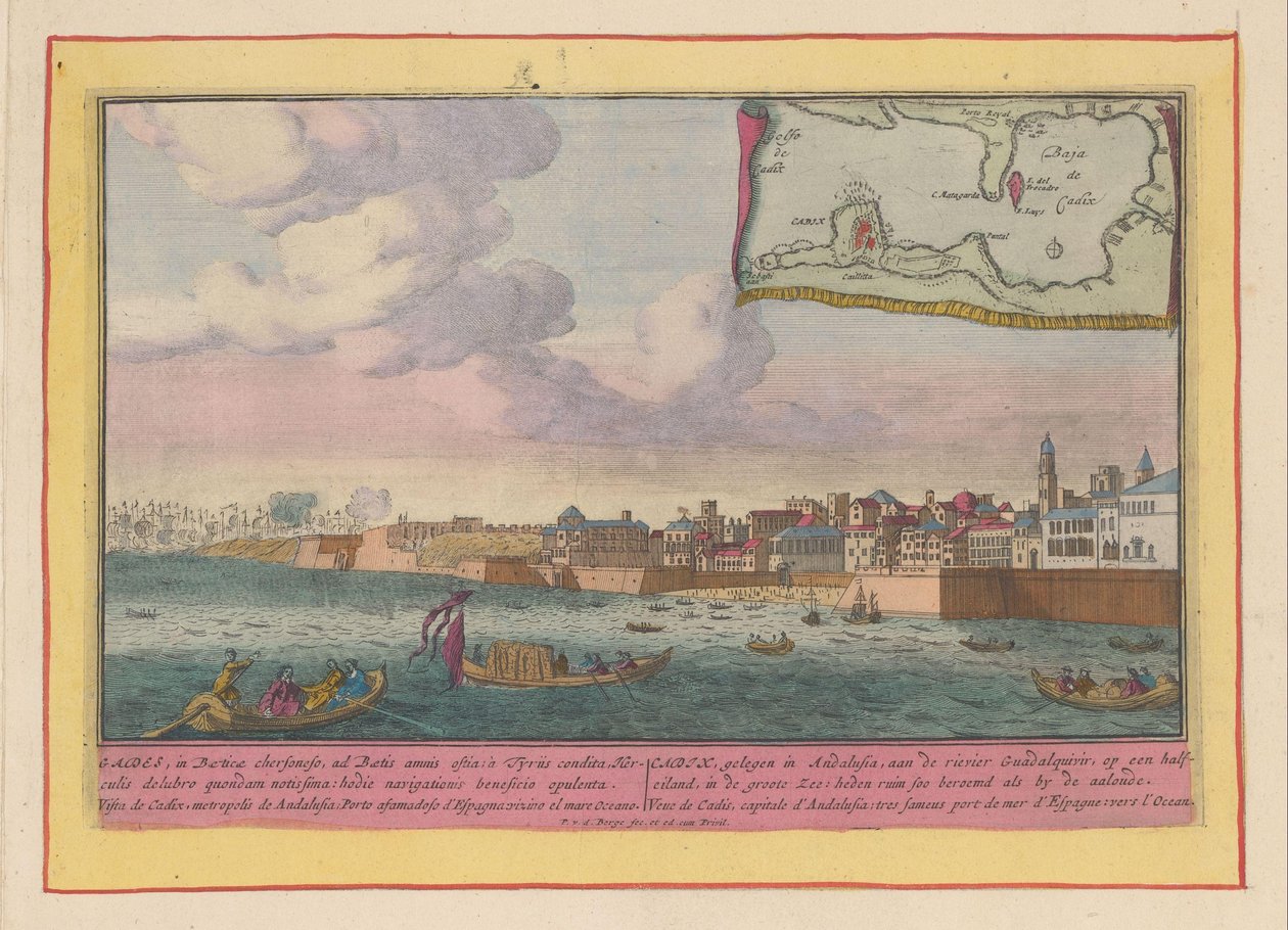 Ansicht von Cádiz von Pieter van den Berge