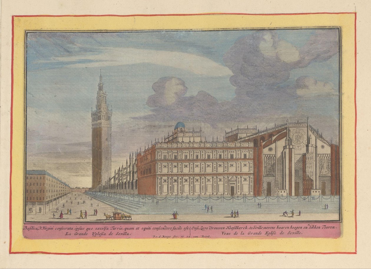 Kathedrale und der Turm Giralda in Sevilla von Pieter van den Berge