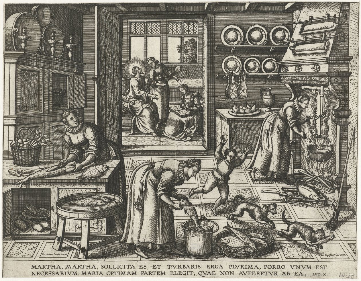 Christus im Haus von Martha und Maria von Pieter van der Borcht (I)