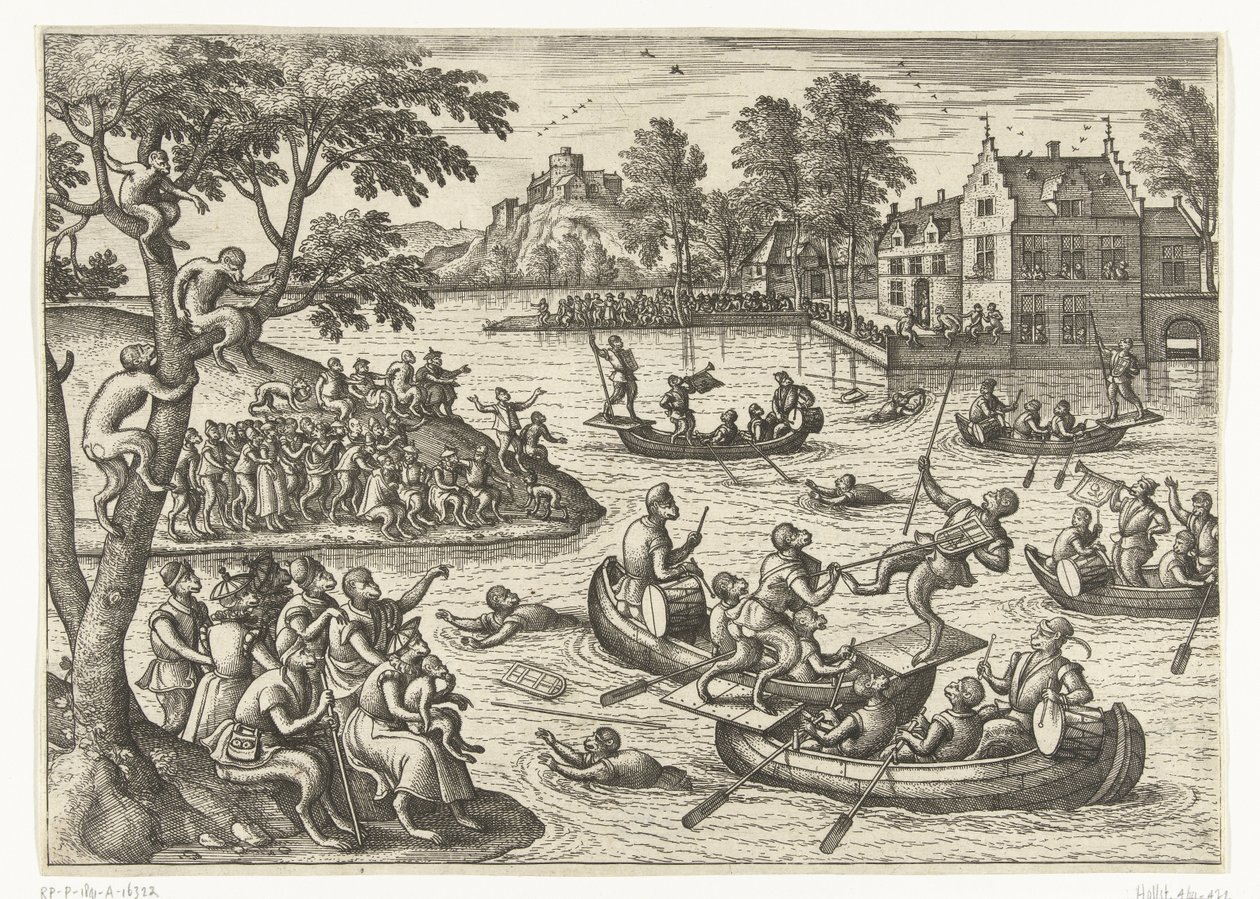 Stechspiel auf dem Wasser von Pieter van der Borcht (I)