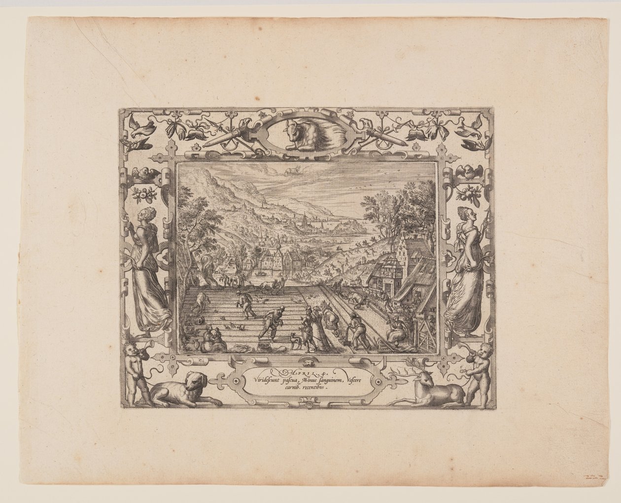 April, aus Die zwölf Monate von Pieter van der Borcht