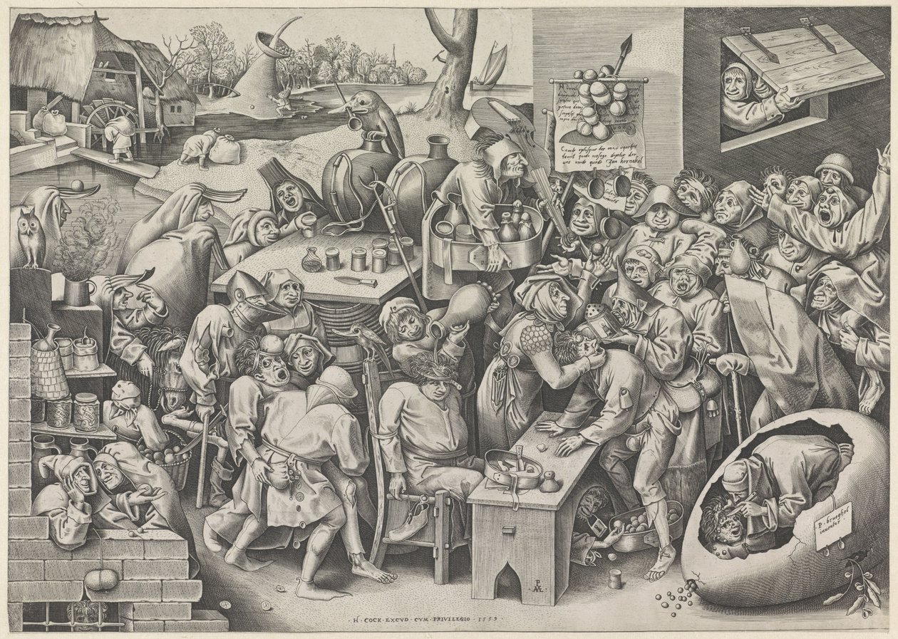 Keisnijder oder die Hexe von Mallegem von Pieter van der Heyden