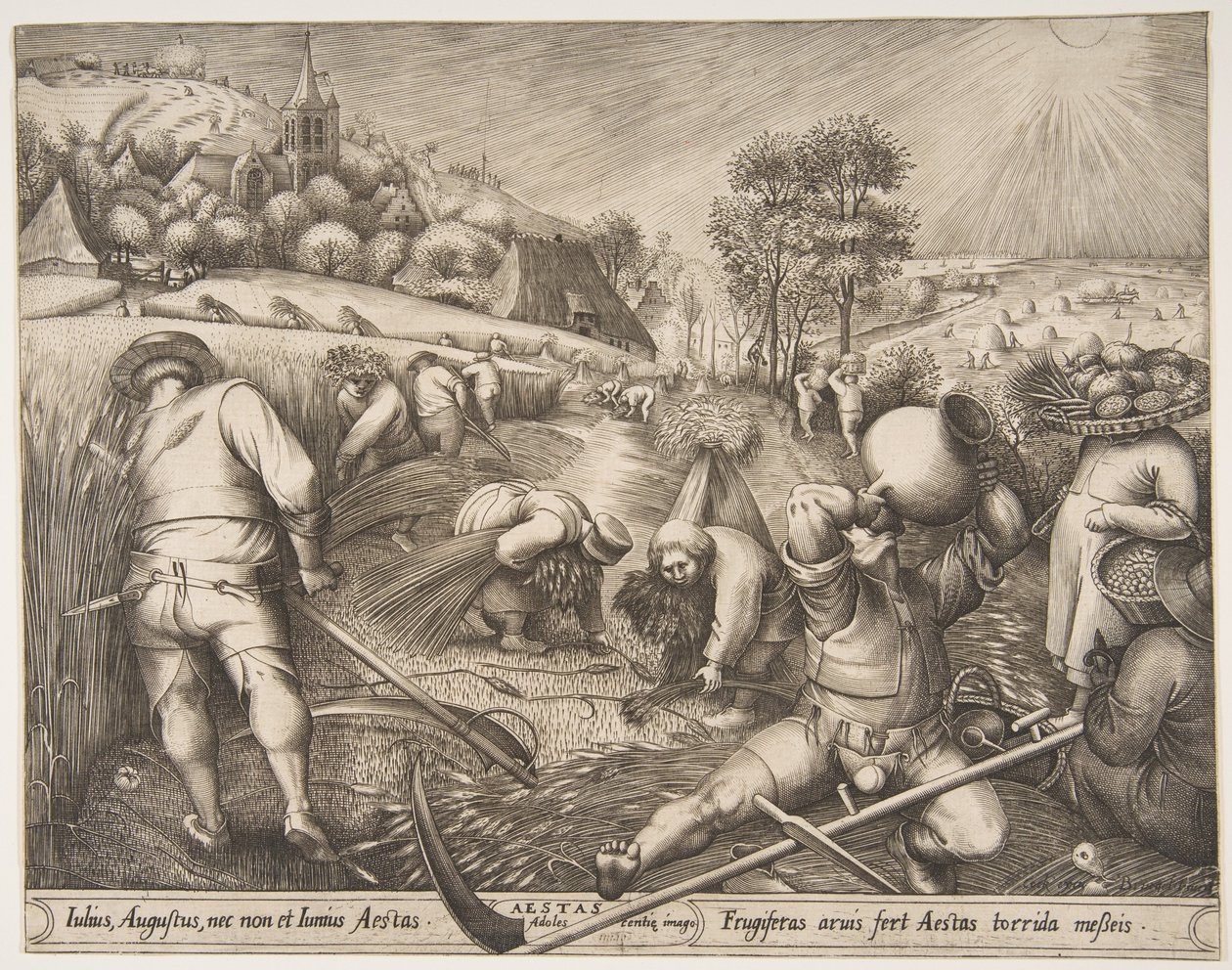 Sommer Aestas aus der Serie Die Jahreszeiten von Pieter van der Heyden