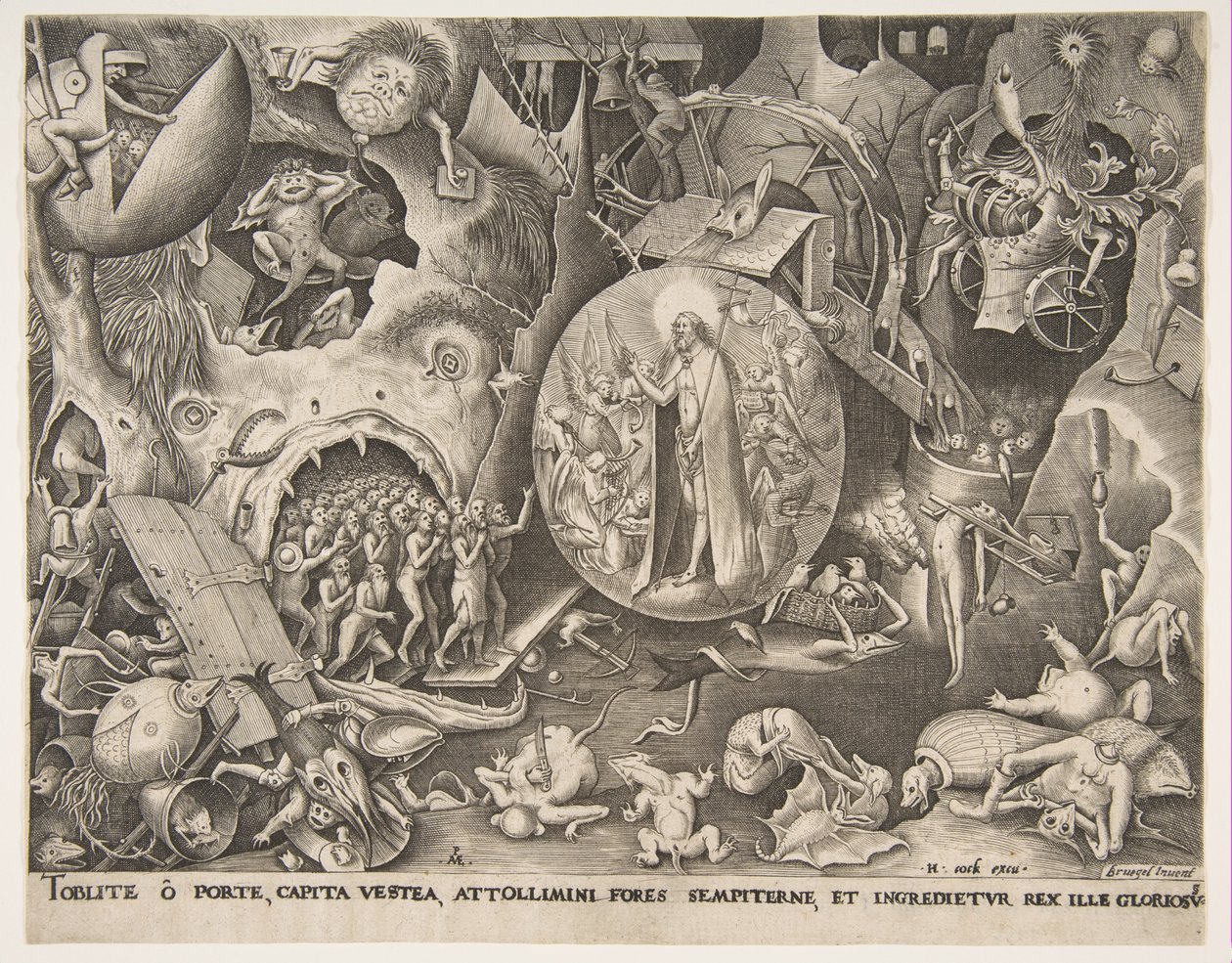 Der Abstieg Christi in die Vorhölle, ca. 1561 von Pieter van der Heyden