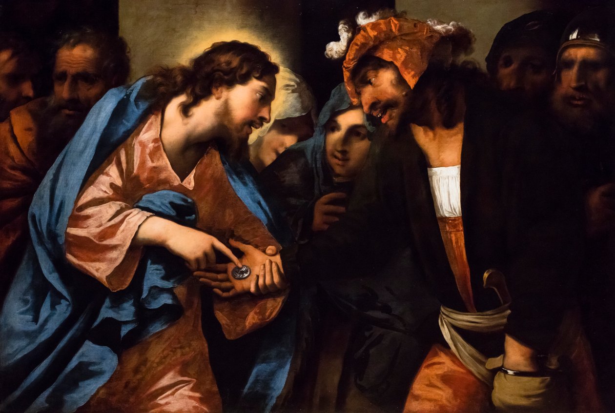 Die Zahlung des Tributs, ca. 1650/60 von Pietro (1605-78) Della Vecchia