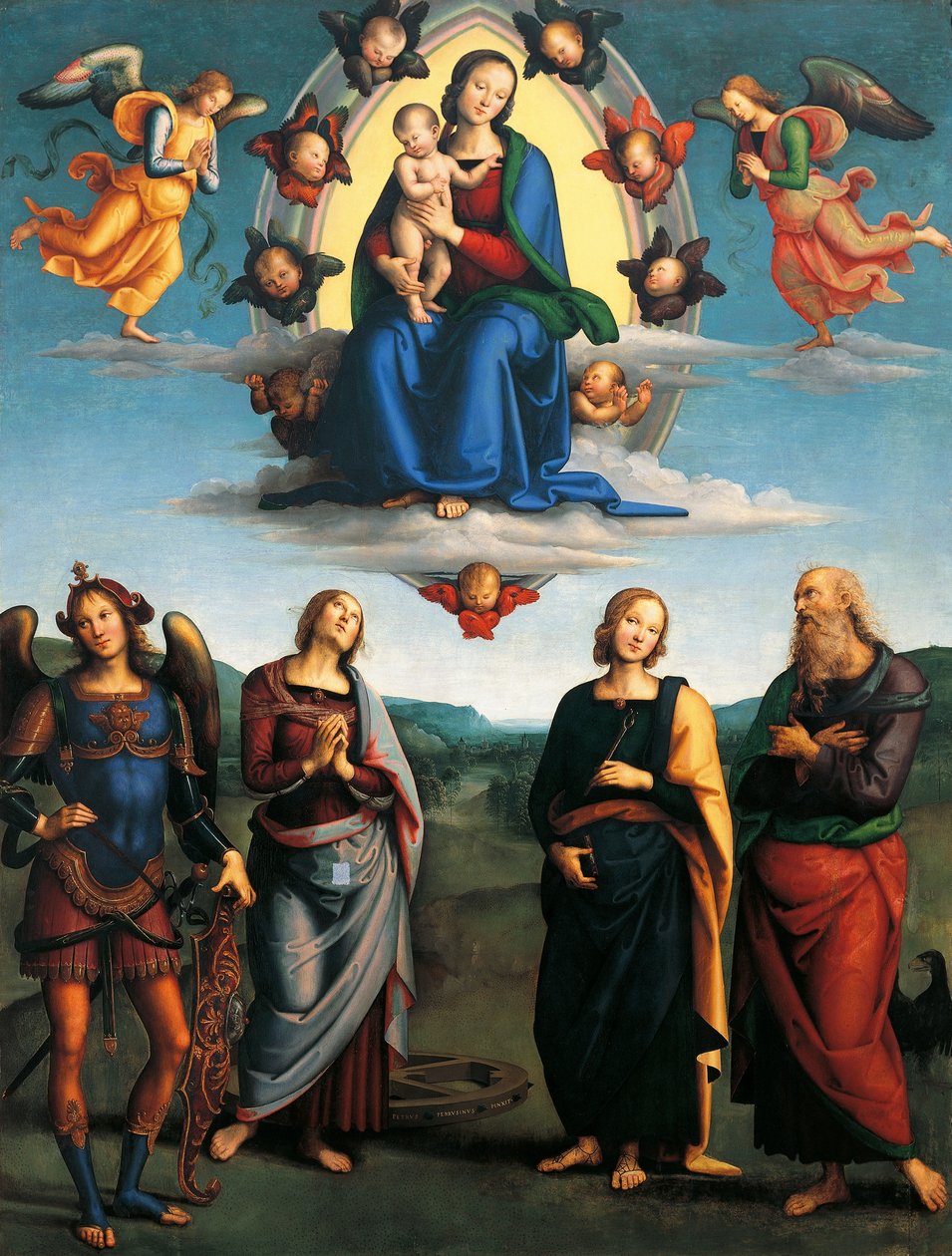 Madonna in Herrlichkeit, ca. 1500-1501 von Pietro Perugino