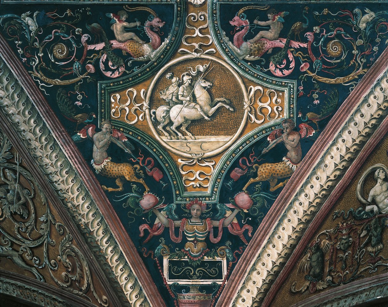 Planeten und groteske dekorative Motive von Pietro Perugino