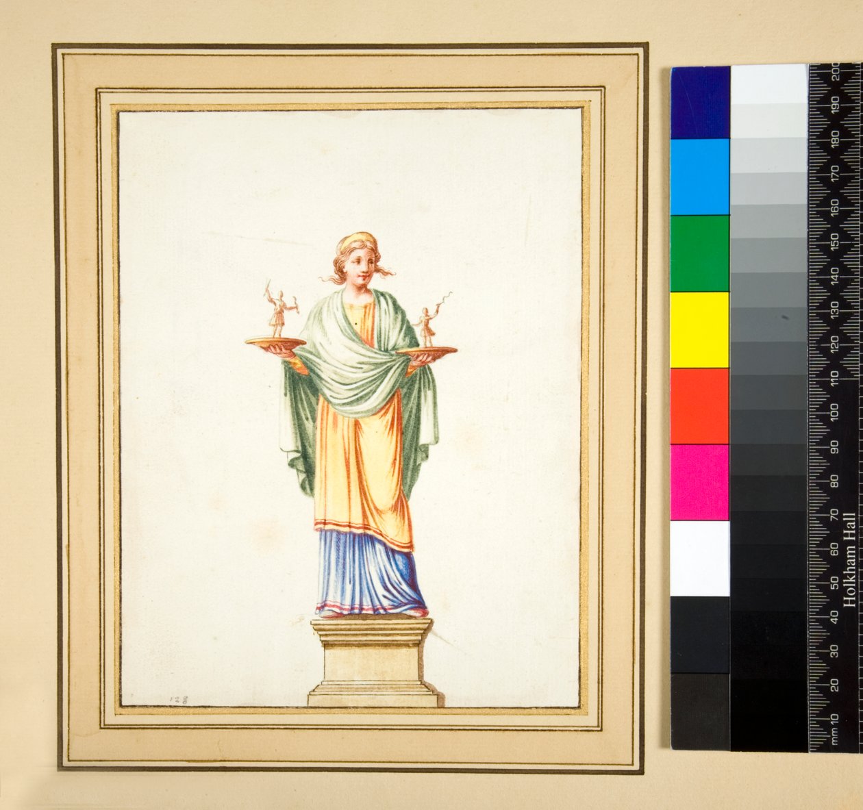 Weibliche Figur auf Sockel von Pietro Santi Bartoli