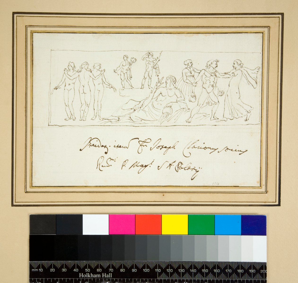 Das Relief, das den Quellen und Nymphen gewidmet ist von Pietro Santi Bartoli