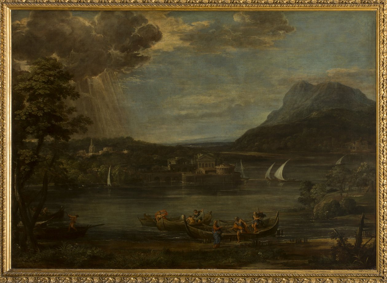 Landschaft mit der Berufung des Heiligen Petrus von Pietro da Cortona