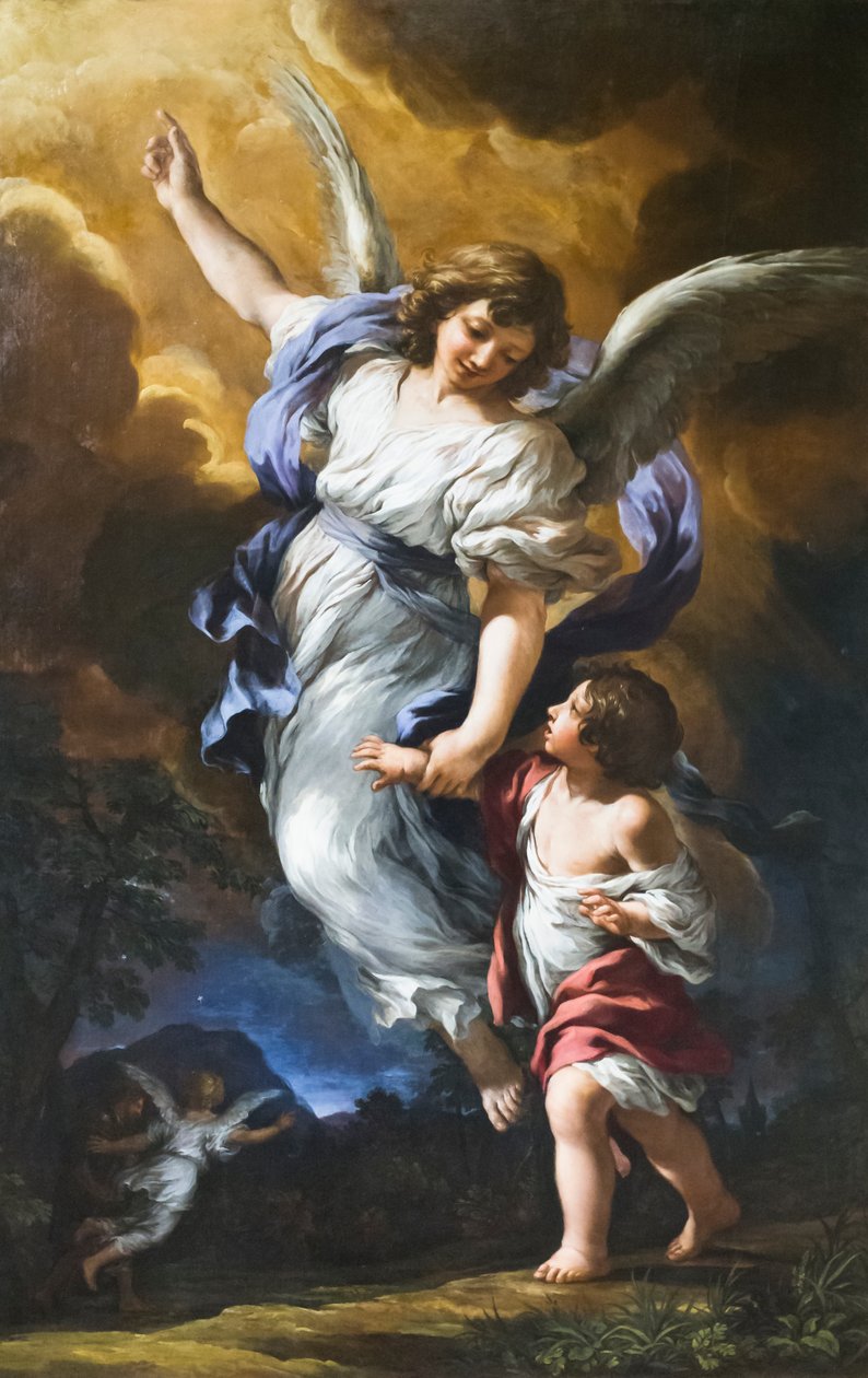 Der Schutzengel von Pietro da (1596 1669) Cortona