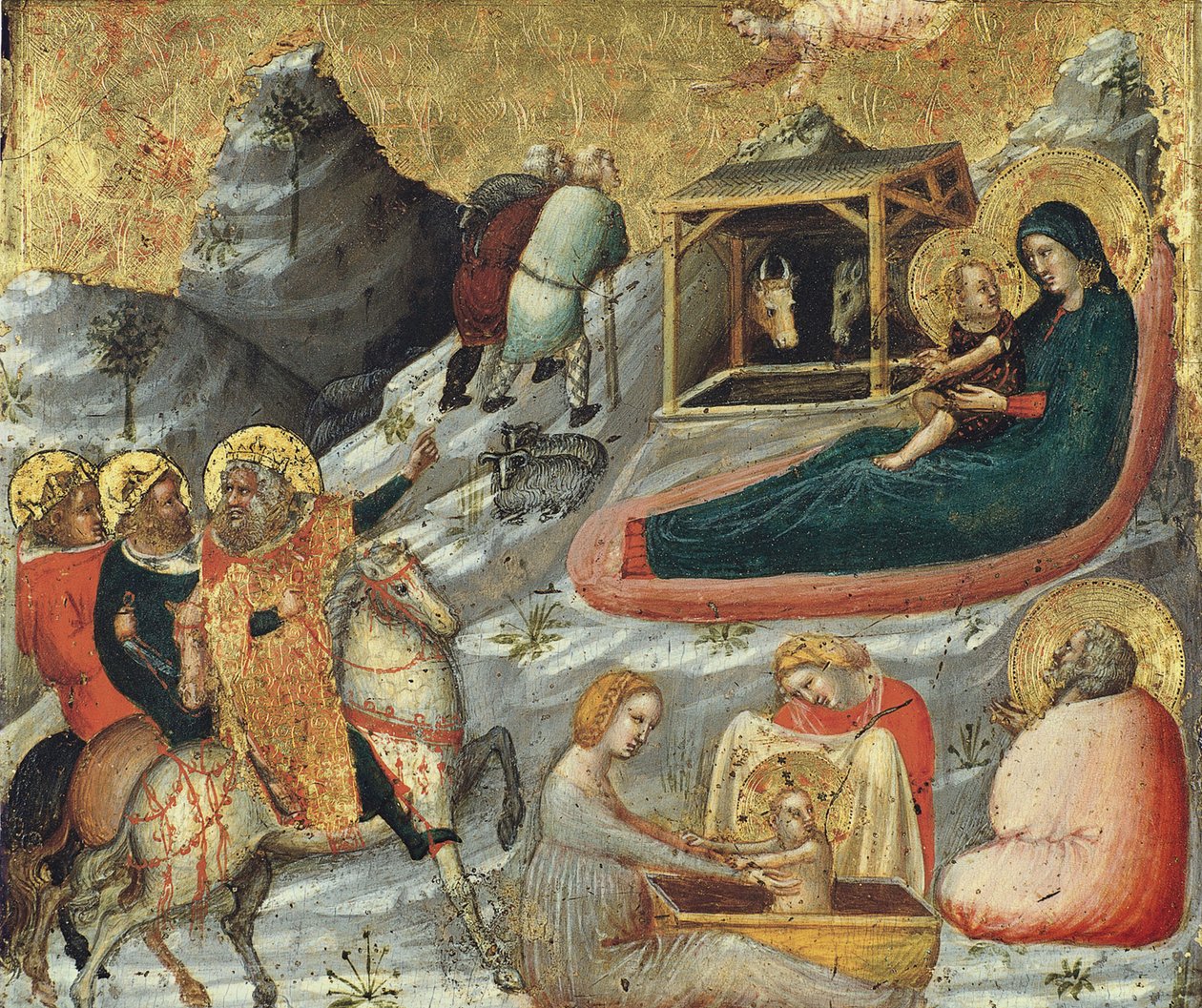 Die Geburt Christi und andere Episoden aus der Kindheit Christi von Pietro da Rimini