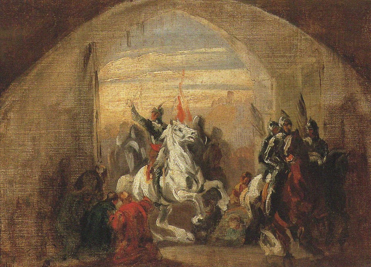 Boleslaw I. Chrobry betritt das eroberte Kiew, um 1837 von Piotr Michalowski