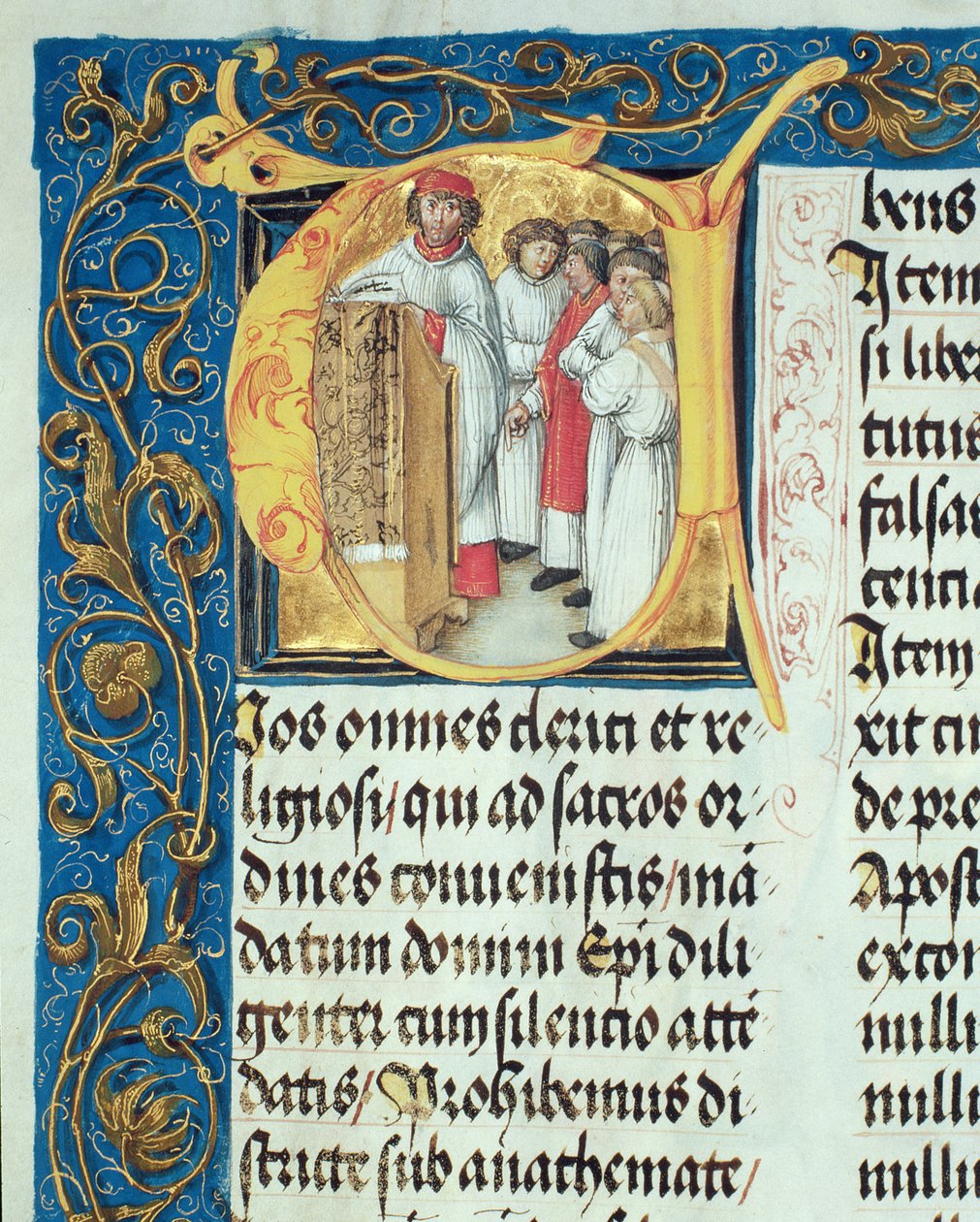 Priesterweihe von Seminaristen aus dem Pontifikale von Bischof Erasmus Ciolek, ca. 1510 von Polish School