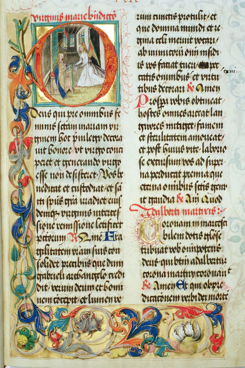 Die Verkündigung aus dem Pontifikale von Bischof Erasmus Ciolek, ca. 1510 von Polish School