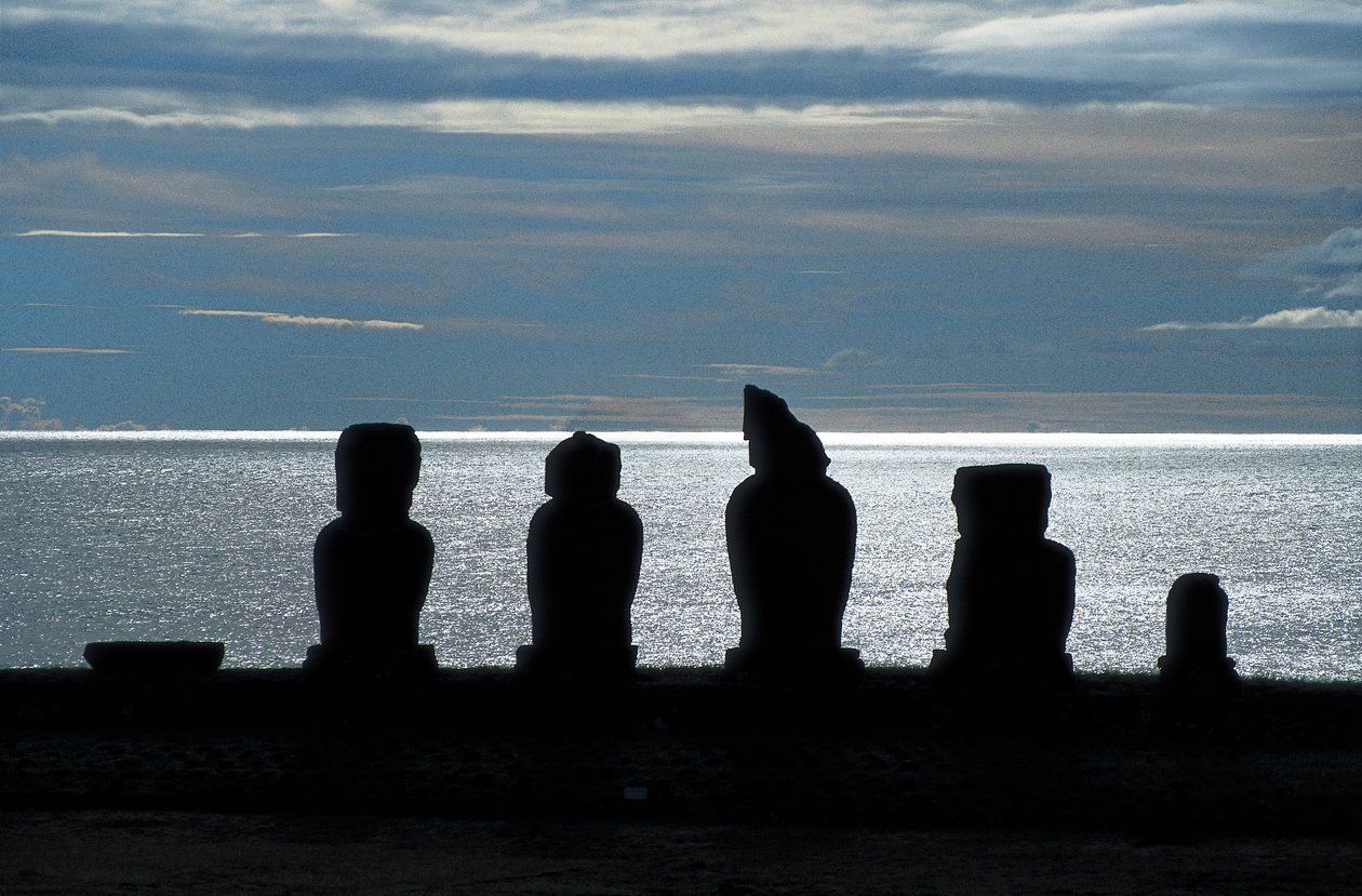 Moai-Statue 150 Cm – Rapa-NUI Kopf Aus Lava-Sand-Steingemisch, Für Innen & Außen