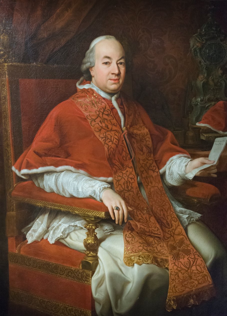 Porträt von Pius VI. Braschi von Pompeo Girolamo Batoni