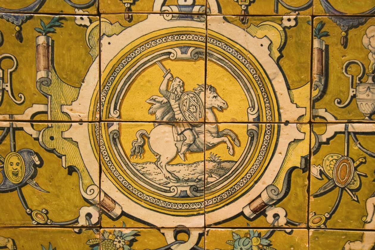 Wappen von Teodosio II (1568-1630) Herzog von Braganza von Portuguese School
