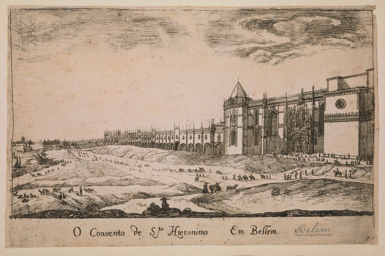 Hieronymus-Kloster im Bezirk Belem, Portugal 1662 von Portuguese School