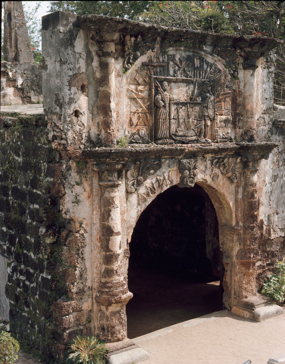 Ansicht des Tores der Festung Fortaleza von Portuguese School
