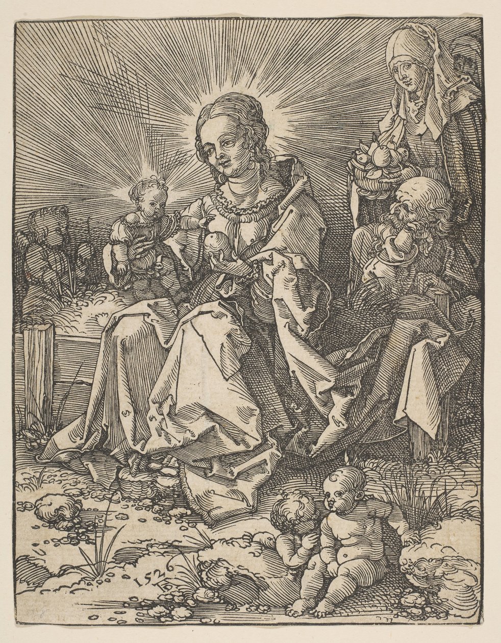 Die Madonna auf einer grünen Wiese, 1526 von Possibly Albrecht Dürer