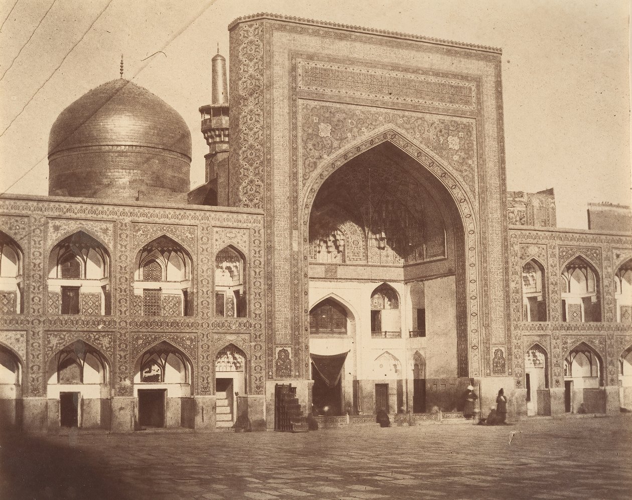 [Haupttor von Imam Riza, Mashhad, Iran], 1850er von Possibly by Luigi Pesce.