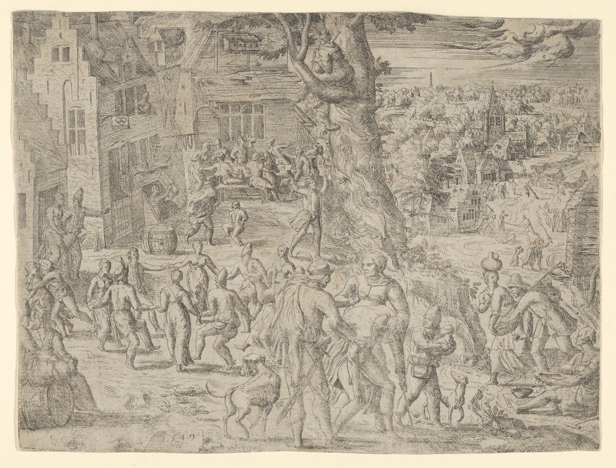 Das Dorffest von Possibly by Peeter van der Borcht.