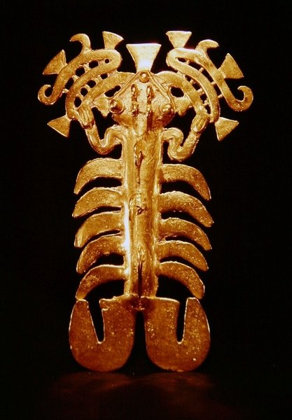 Anhänger, der ein mythologisches Tier darstellt, aus Puerto Jimenez, Osa-Halbinsel, Costa Rica von Pre Columbian Pre Columbian