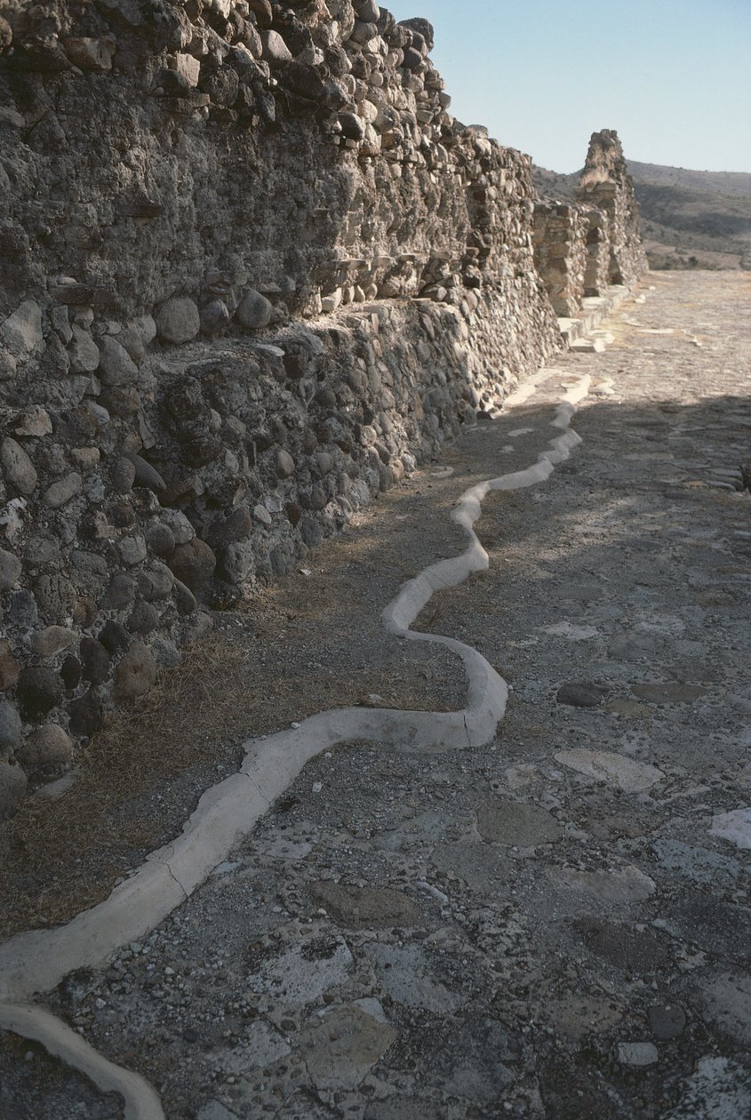 Überreste der Stadtmauern, Spätklassische Periode von Pre Columbian