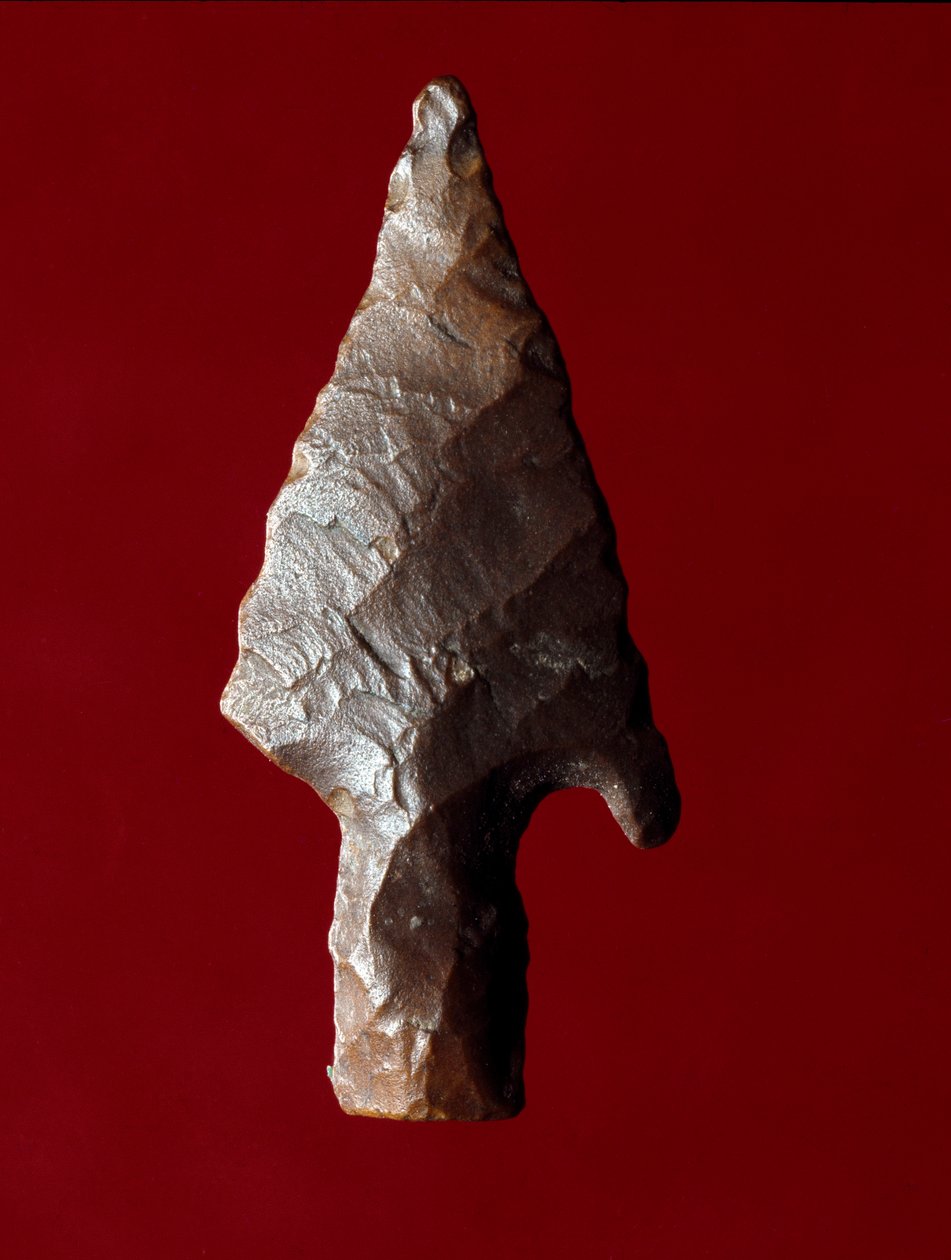 Ägyptische Antike: Pfeilspitze vom Fundort Fayoum, prädynastische Periode von Prehistoric Prehistoric