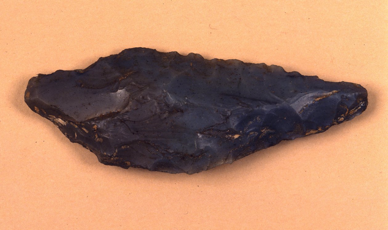 Steinpfeilspitze entdeckt in Isolino di Varese, Italien von Prehistoric Prehistoric