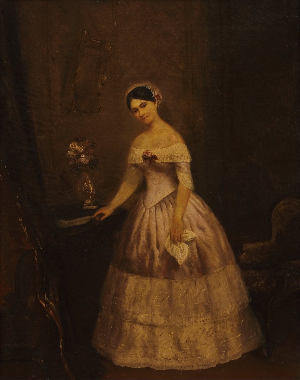 Porträt von Manuelita Rosas (Studie) von Prilidiano Pueyrredon