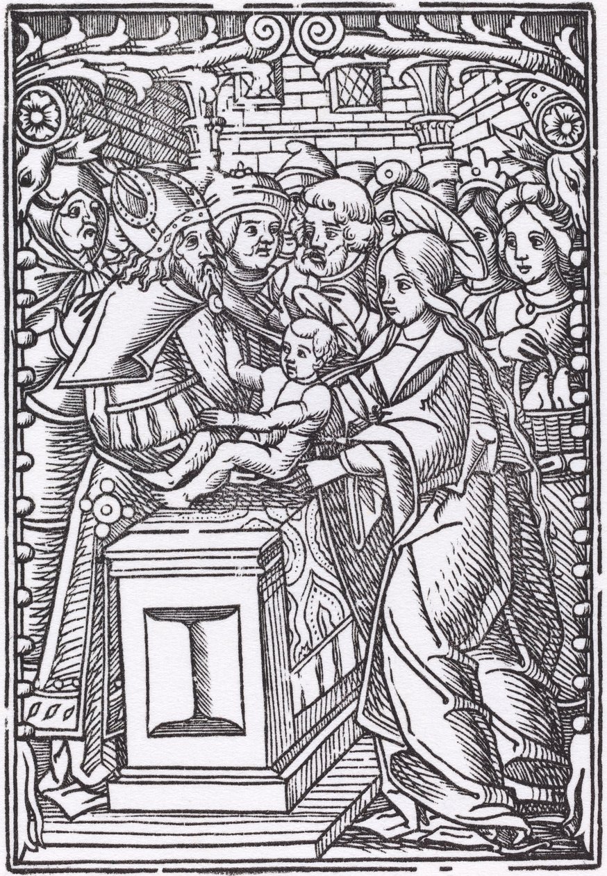 Darstellung im Tempel von Probably French 16th Century