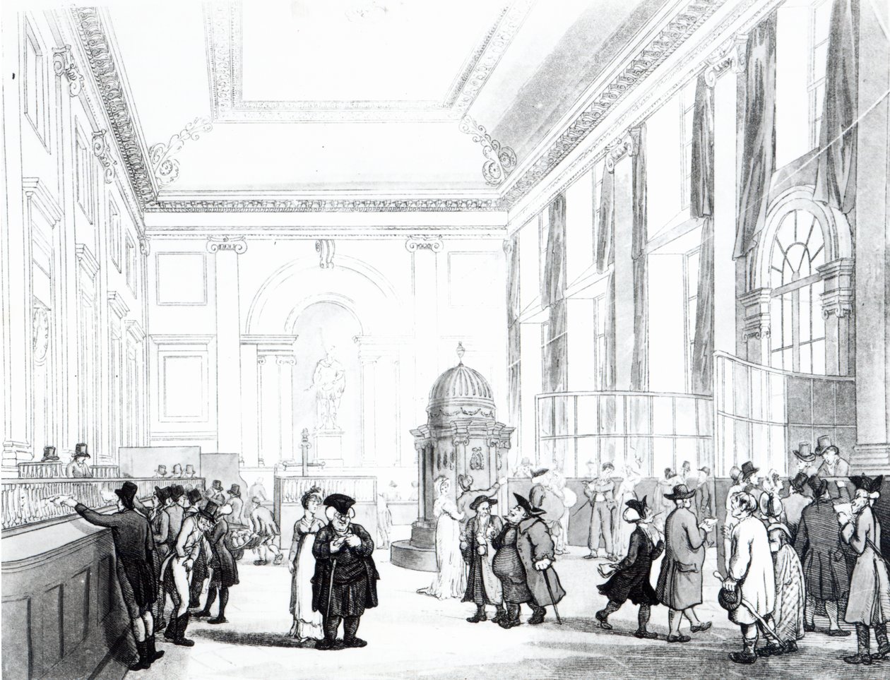 Bank of England, Große Halle, aus Ackermanns 