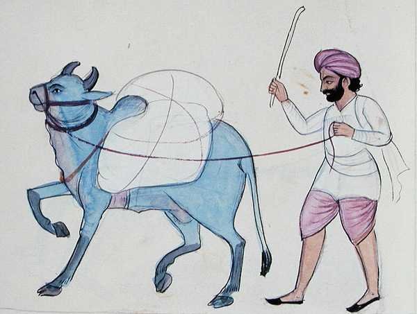 Wäscher (Dhobi) ca. 1890 von Punjabi School