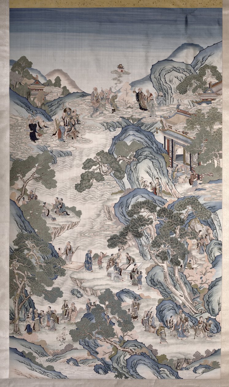 Versammlungen von Gruppen Unsterblicher, ca. 1800 von Qing Dynasty Chinese School