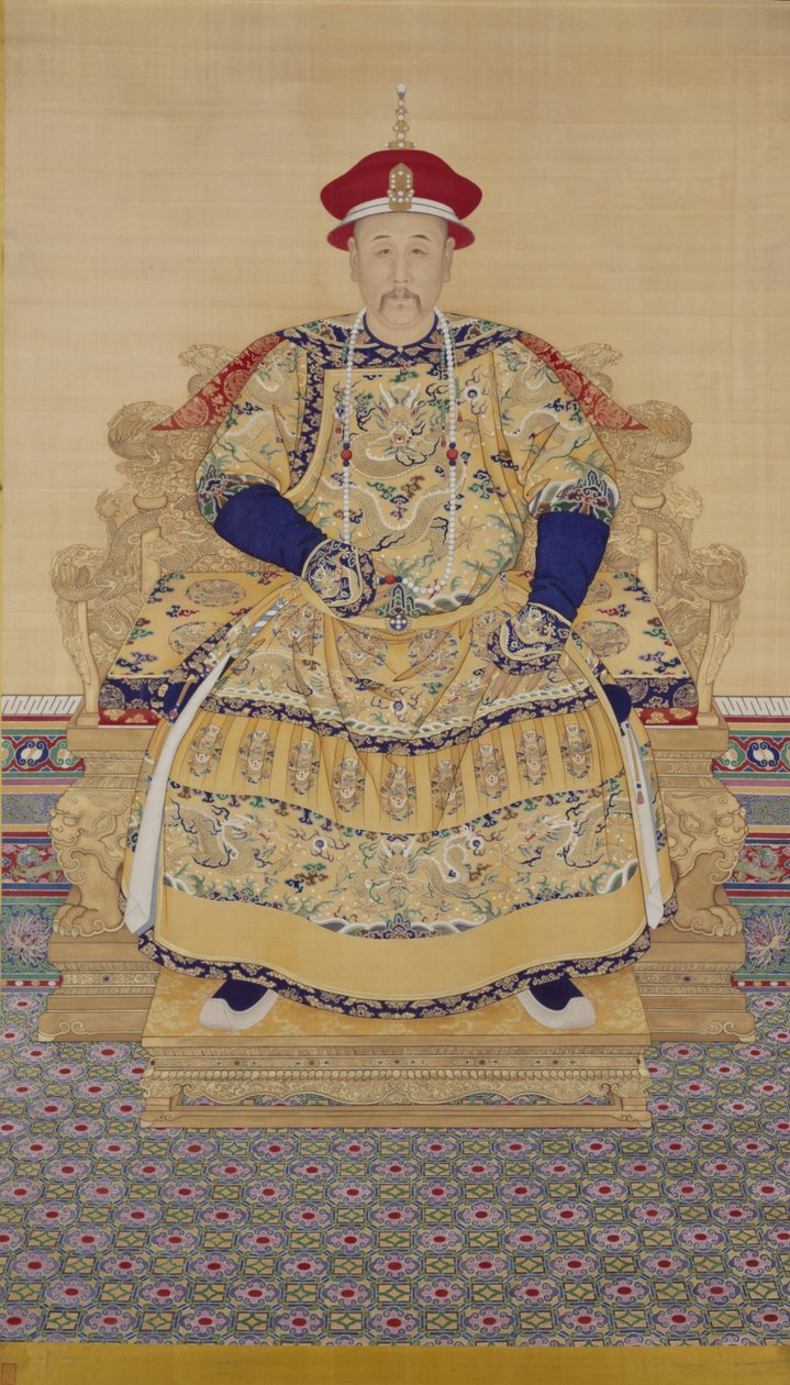 Porträt von Kaiser Yongzheng (1678-1735) von Qing Dynasty Chinese School
