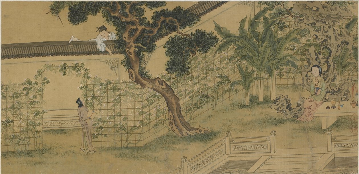 Szenen aus der Geschichte des westlichen Flügels, 18.-19. Jahrhundert von Qing Dynasty Chinese School