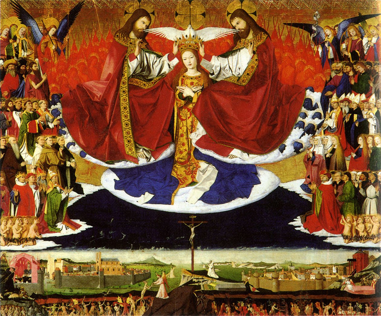 Die Krönung der Jungfrau, 1454 von Quarton
