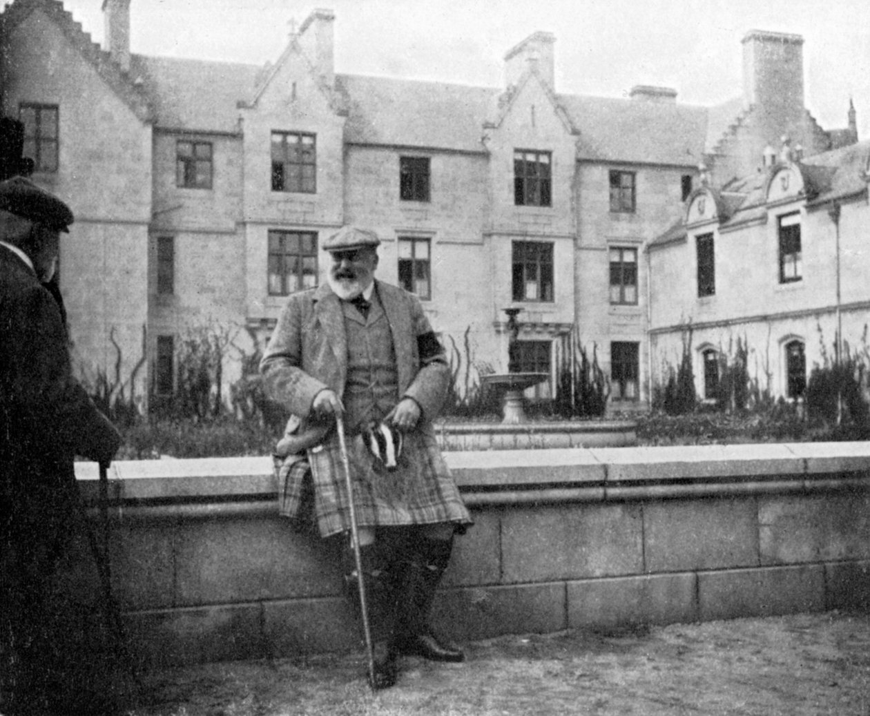König Edward VII 1841-1910 in Balmoral, Schottland, 1908 von Queen Alexandra