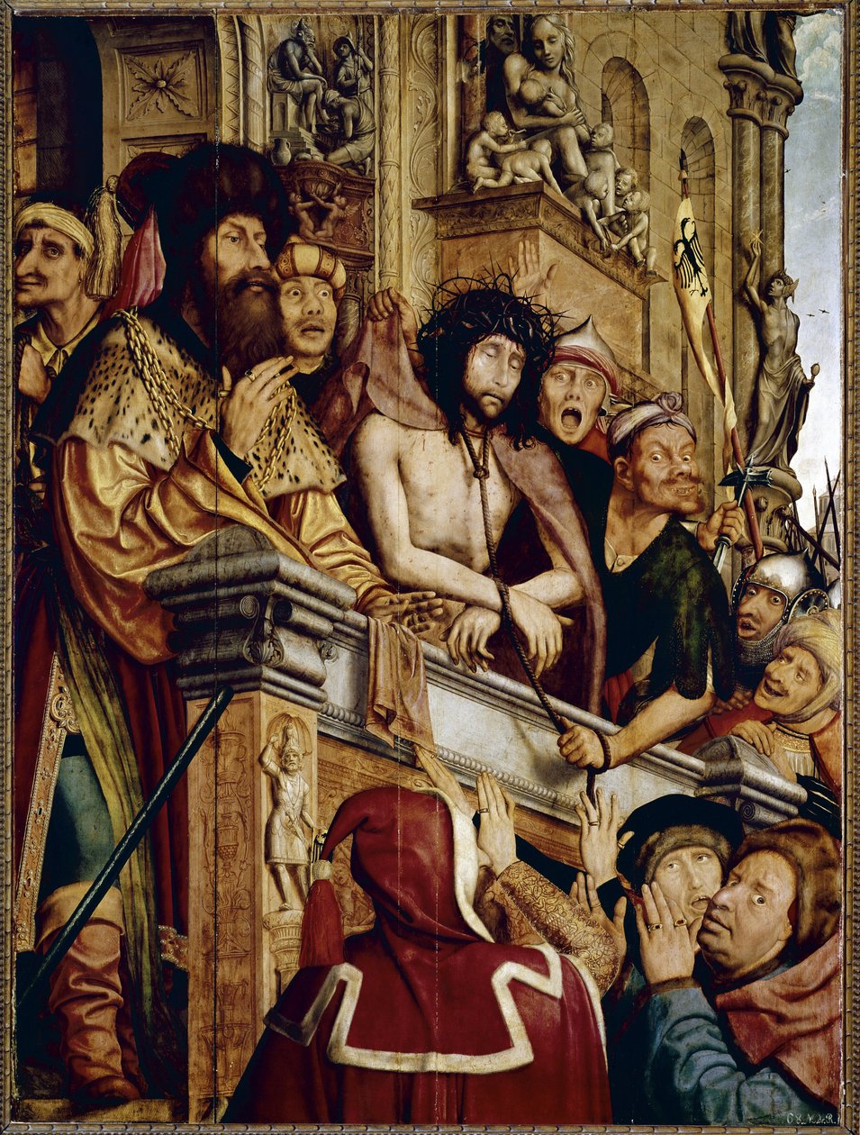 Ecce Homo, Christus dem Volk präsentiert von Quentin Massys or Metsys