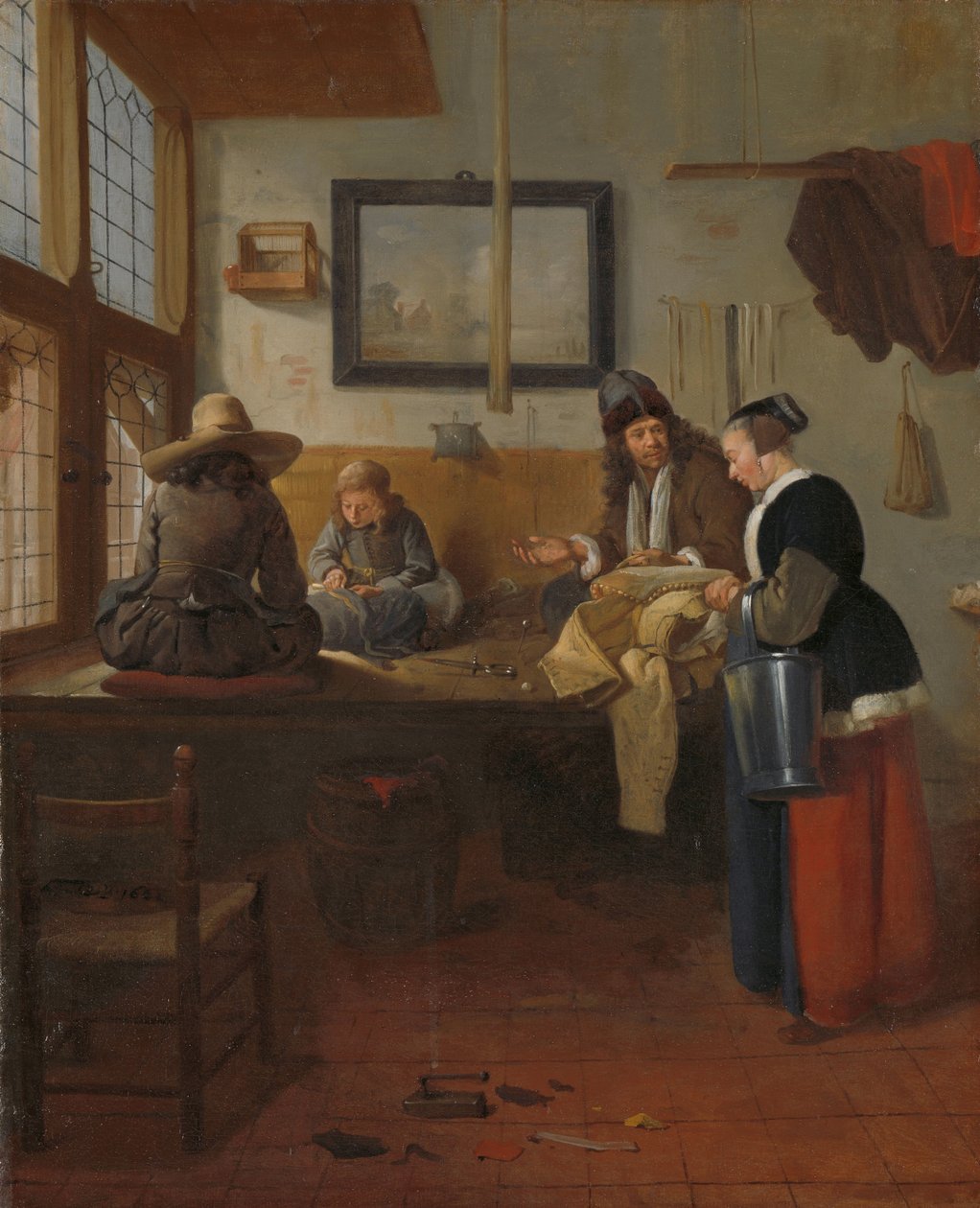 Die Werkstatt des Schneiders von Quiringh Gerritsz. van Brekelenkam