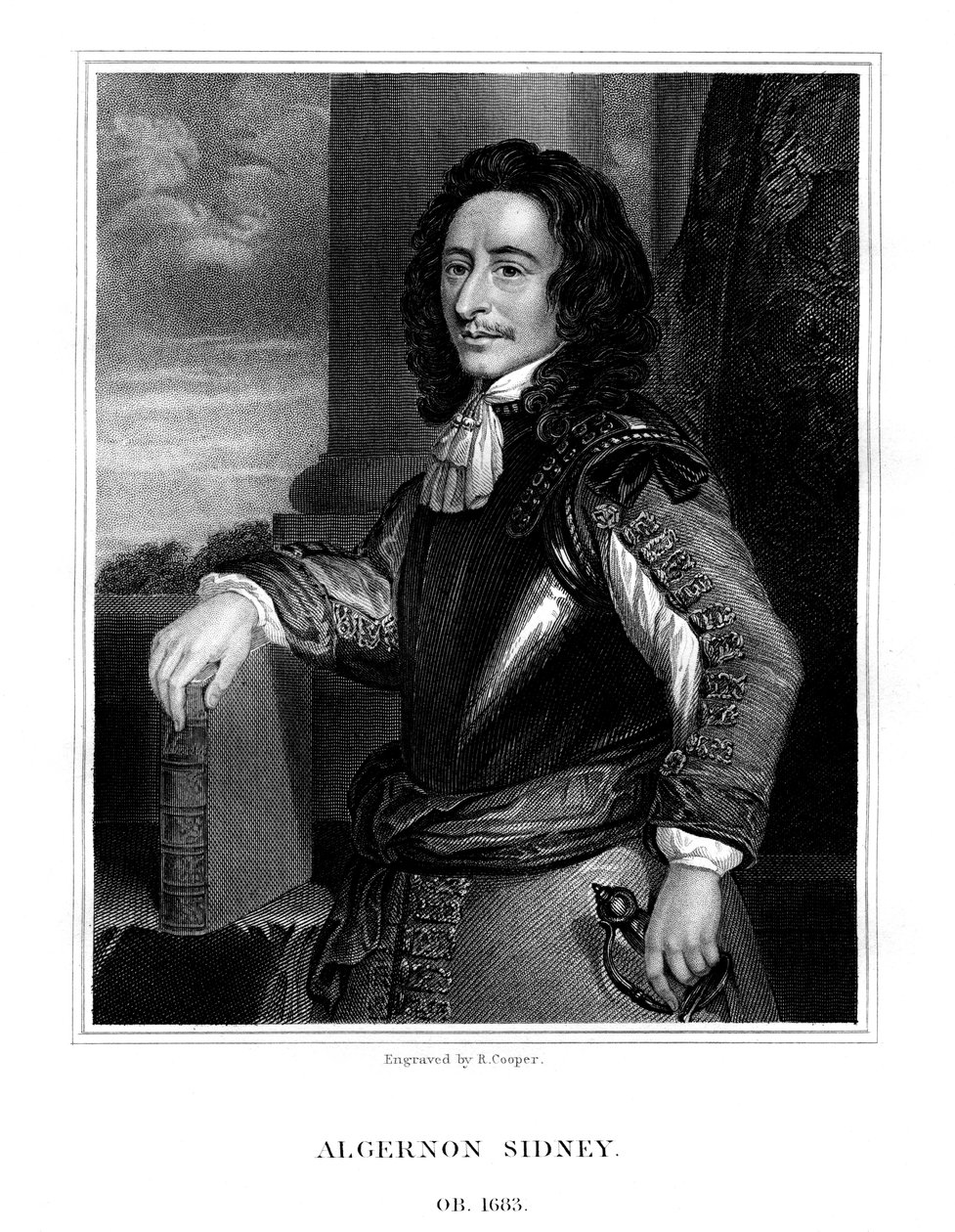 Algernon Sydney, englischer Politiker, 1824 von R. Cooper