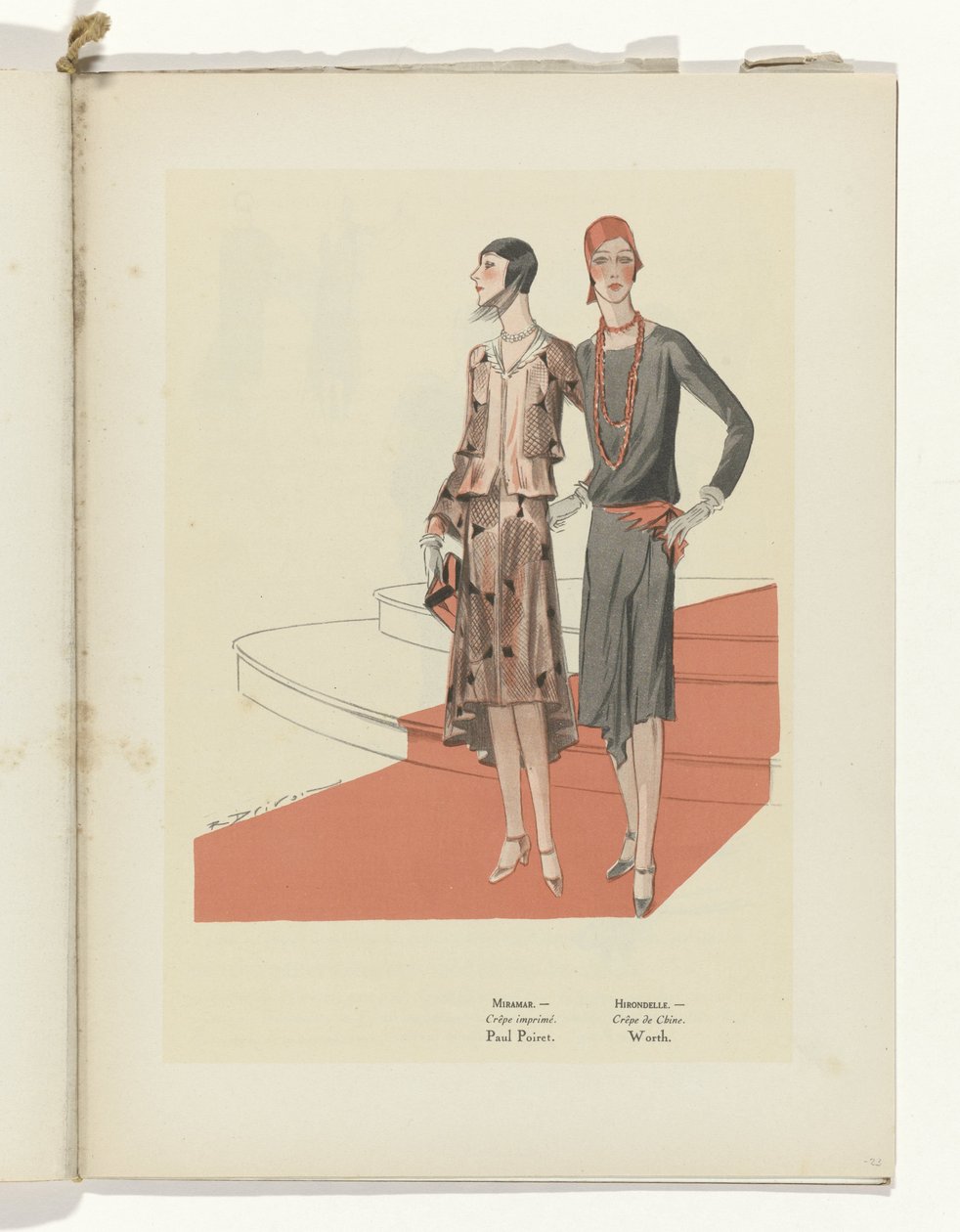 Art - Goût - Beauté, Blätter der weiblichen Eleganz, März 1929, Nr. 103, 9. Jahrgang, S. 23 von R. Drivon