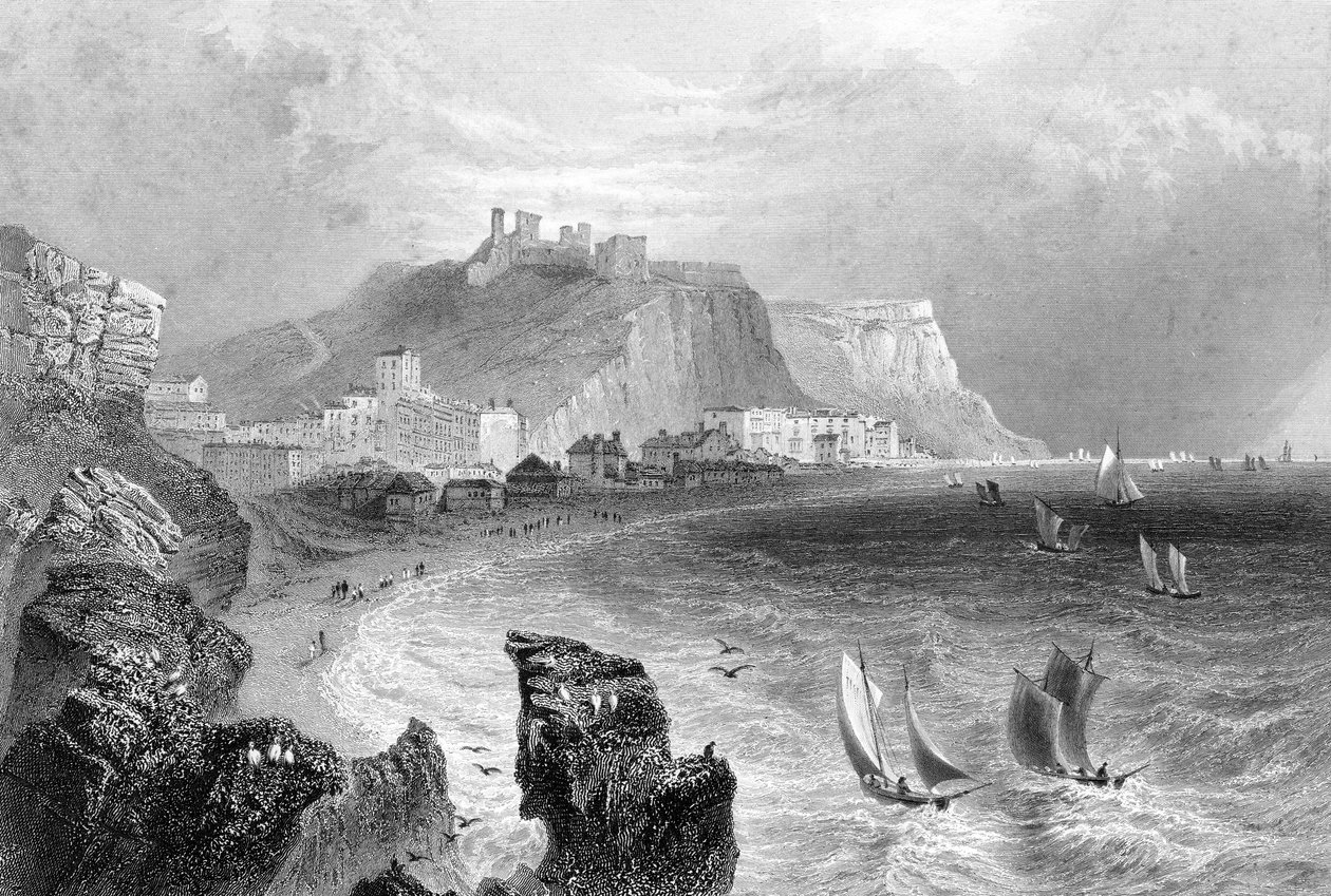 Die Küste bei Hastings, East Sussex von R. Wallis