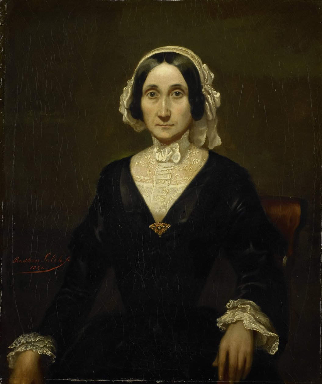 Porträt von Frau W.J.S. van Alphen, Baronin van Reede van Oudtshoorn von Raden Sarief Bastaman Saleh